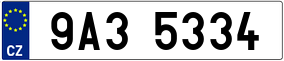 Trailer License Plate